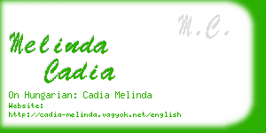 melinda cadia business card